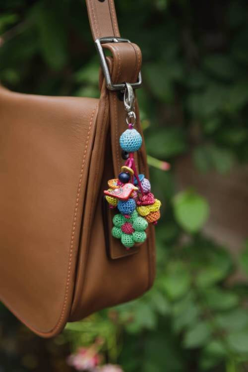 Buy Handmade Bag Charm / Crochet Handbag Charm / Keyring / Online