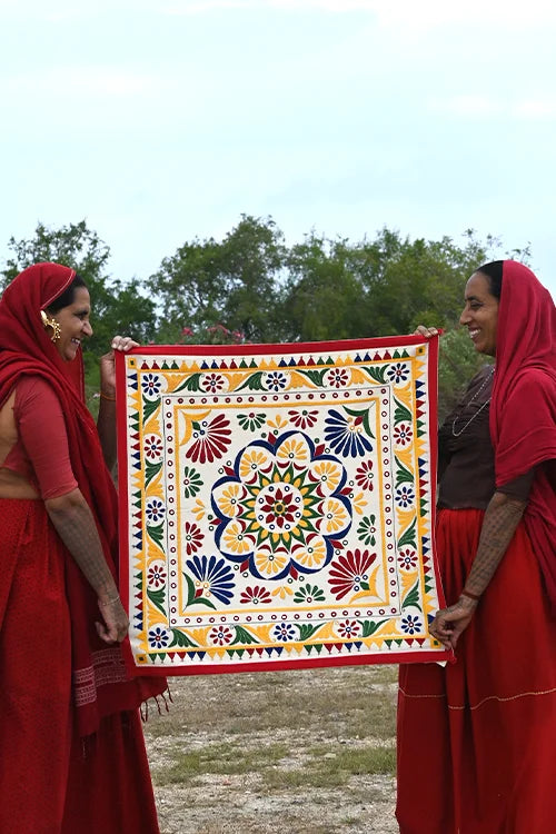 Okhai White Wall Hanging