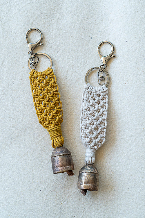 108Knots Aria Classic Keyrings Mustard Yellow-(Set Of 2)