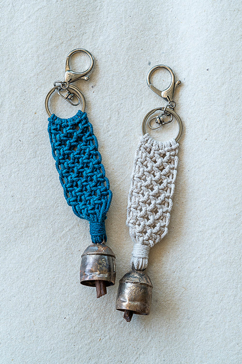 108Knots Aria Classic Keyrings Indigo Blue-(Set Of 2)