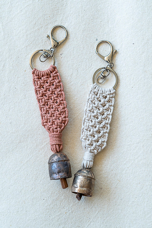 108Knots Aria Classic Keyrings Dusty Pink-(Set Of 2)