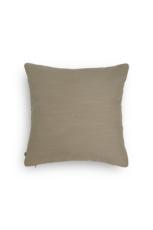 Darwaja Quilted Cushion Cover-Sand