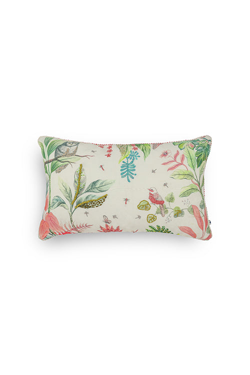Onset Homes Bagicha Hand Embroidered Cushion-Pink