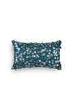 Tara Hand Embroidered Cushion-Teal