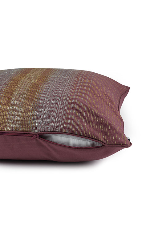 Onset Homes Ratna Embroidered Cushion-Imperial Purple
