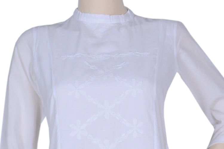 Okhai "White Jasmine" Chikankari Long Dress | Relove