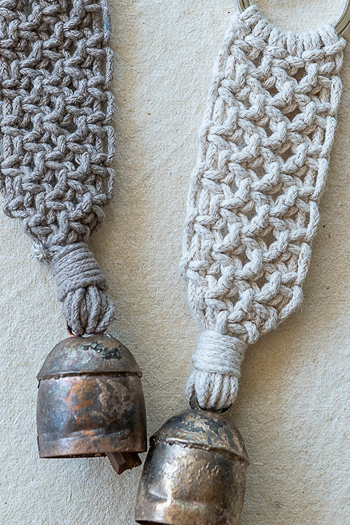 108Knots Aria Classic Keyrings Ecru-(Set Of 2)