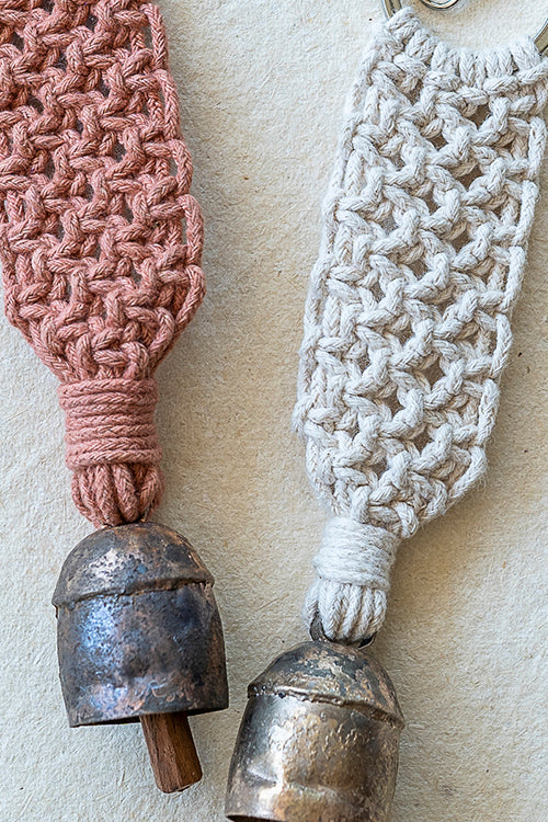 108Knots Aria Classic Keyrings Dusty Pink-(Set Of 2)