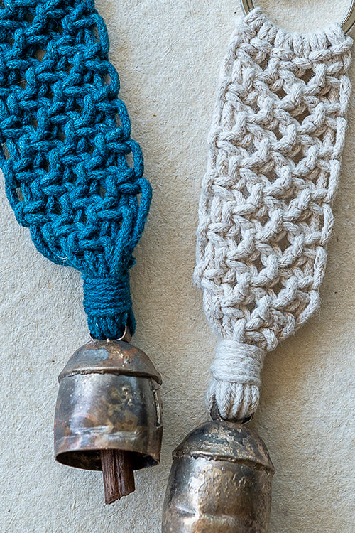 108Knots Aria Classic Keyrings Indigo Blue-(Set Of 2)