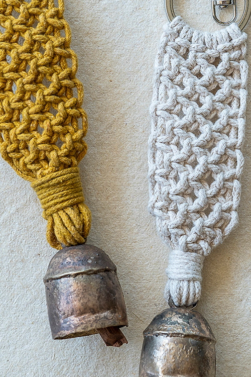 108Knots Aria Classic Keyrings Mustard Yellow-(Set Of 2)