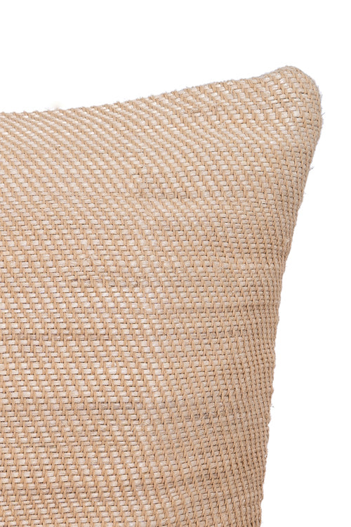 Veni Hand-Woven Cushion Cover (Single Pc)-Beige