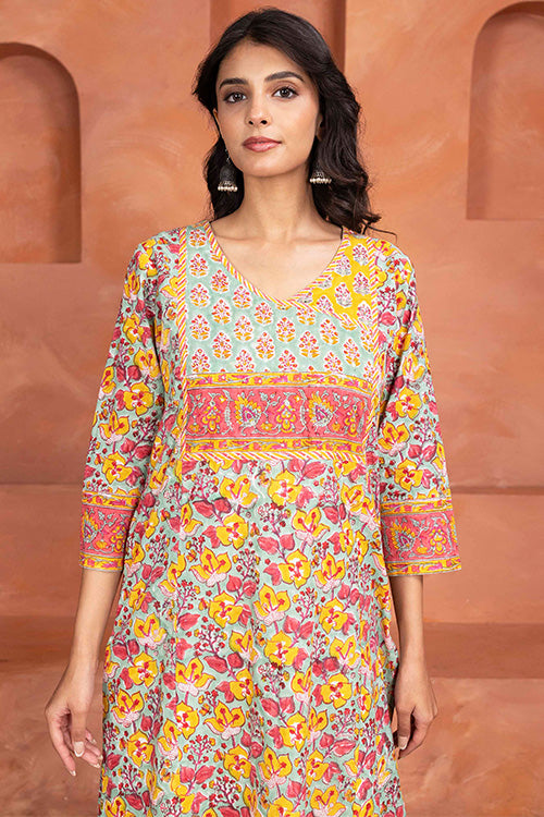 Shuddhi Mint Green 3 Piece Set