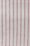 Moralfibre 100% Cotton Handspun Handwoven Red Organic Stripe Fabric