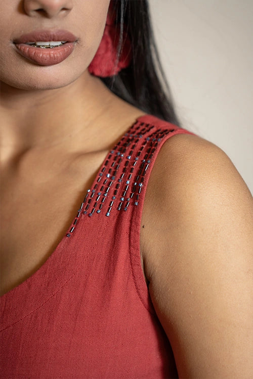 Moralfibre Pomegrante Evening Dress