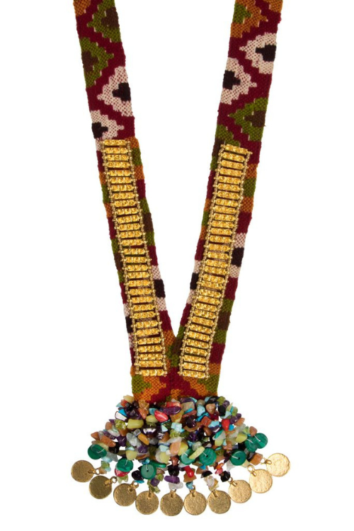 Mayabazaar 'Statement' Crochet Kullu Glory Necklace