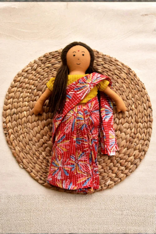 The Good Doll Nilah'S Amma 12 Inch Girl Doll Pink Saree
