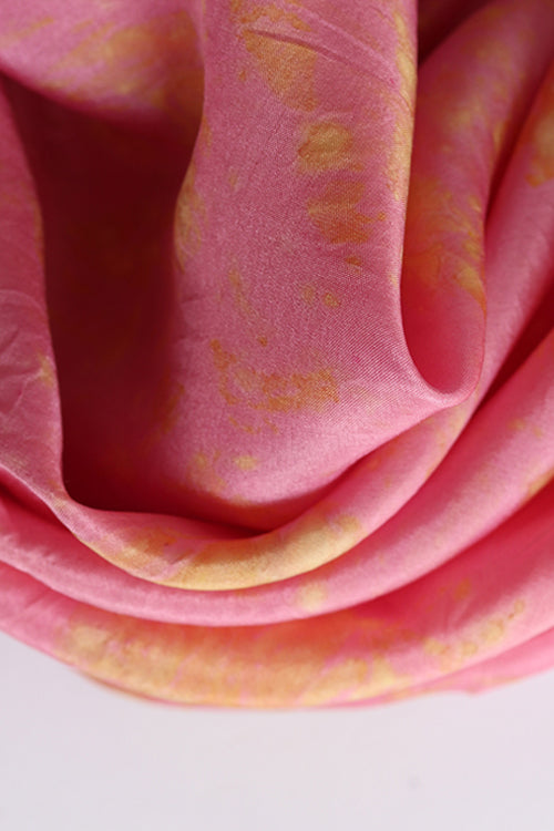 Mulya "Jasmine" Eco Printed Habutai Silk Yardage