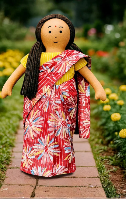 The Good Doll Nilah'S Amma 12 Inch Girl Doll Pink Saree