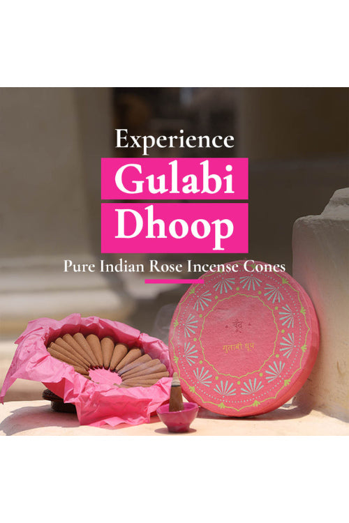 Boond Fragrances Gulabi Dhoop - Pure Indian Rose Incense Cones