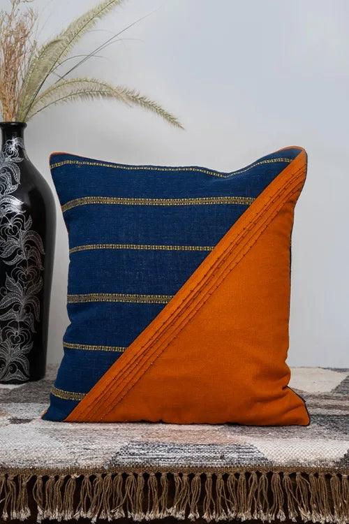 Craftroots Two Tone Bhujodi Cushion Cover