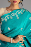 Green Handloom Banarasi Pure Katan Silk  Kadwa Saree