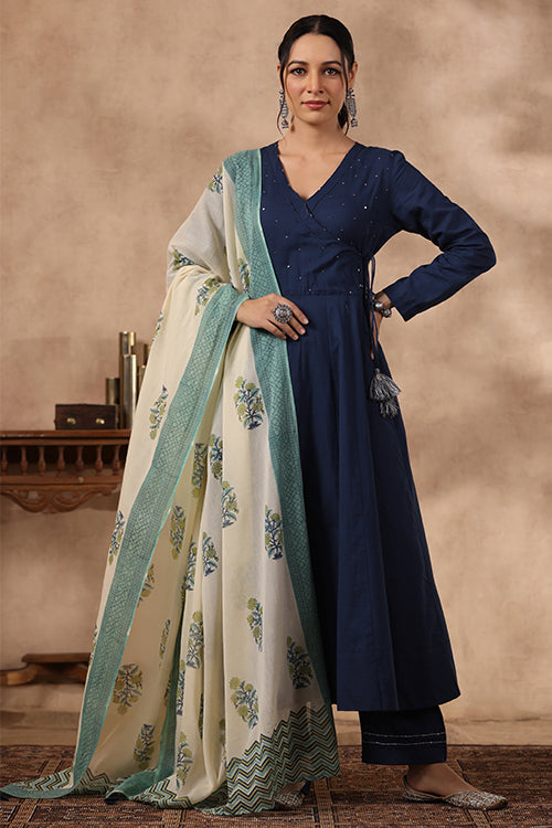 Shuddhi Blue Color 3 Piece Set