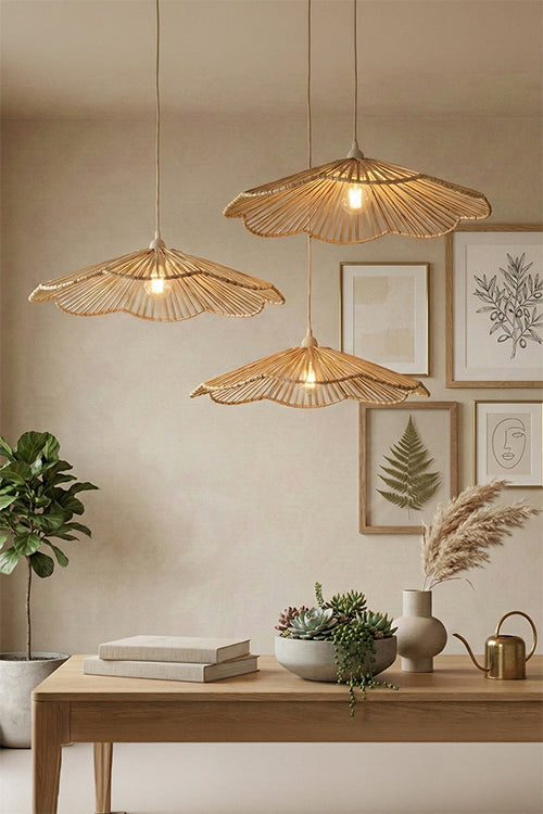 Greenkraft Petal Handcrafted Banana Bark Lampshade