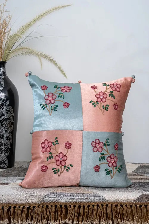 Craftroots Artisanal Gaji Silk Cushion Cover
