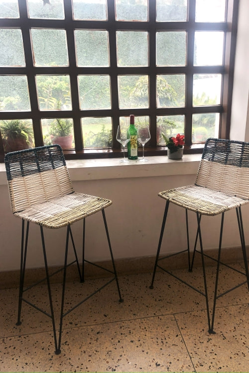 Sirohi Skyline Upcycled Plastic Bar Stool