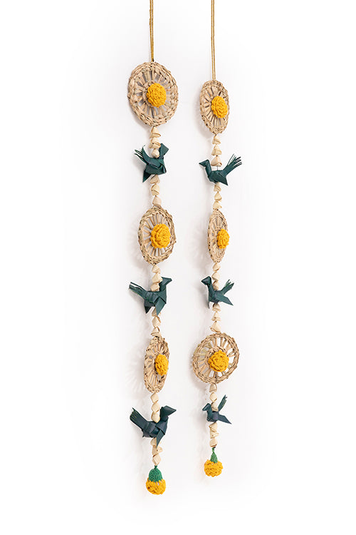 Greenkraft Pakshi Handcrafted Chamba Streamer - Set Of 2