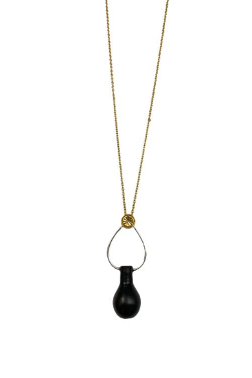 Kabbish'S Mehrab Pendent,Black Pottery, Terracotta