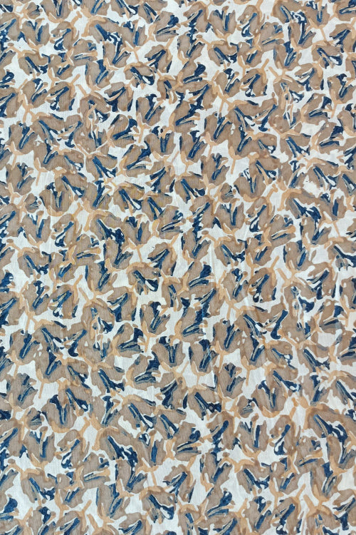 Craetive Bee 'RAYA' Natural Dye Block Print Cotton Fabric