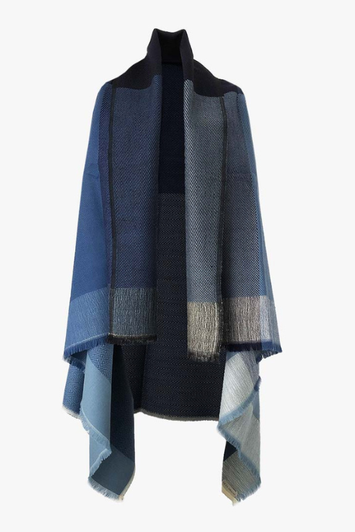 Fifth Origins Versatile Handwoven Cape/ Poncho Infinity Denim