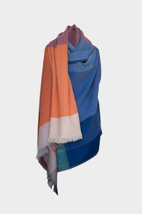 Fifth Origins Versatile Handwoven Cape/ Poncho Infinity Sunrise