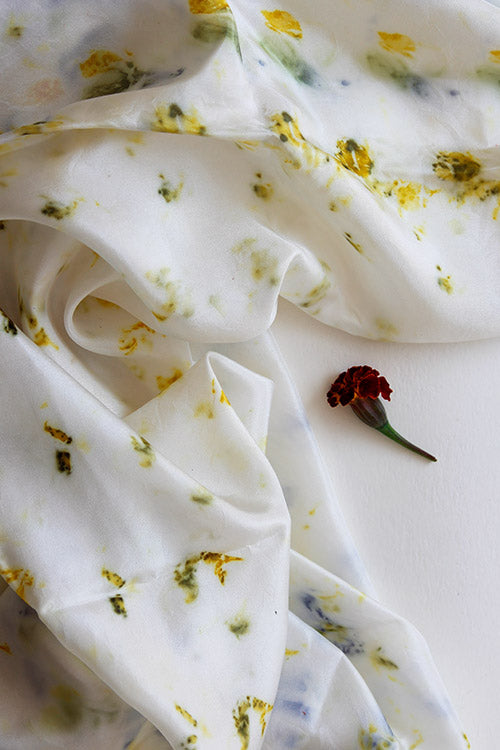 Mulya "NAMI" Eco Printed Habutai Silk Yardage