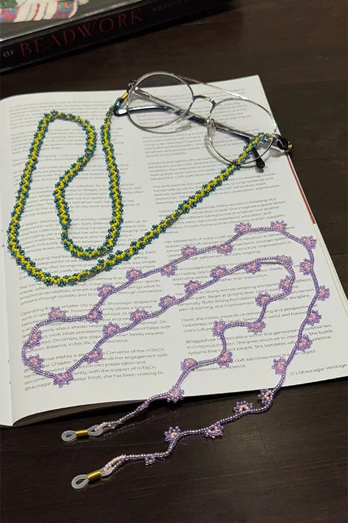Antarang-Amaltaas & Madhumalti Chashma Dori- Ekdhara & Pushpakriti  Bead Work-Set Of 2