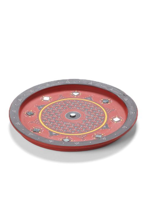 Antarang- Terracotta Wall Plate B - 11 Inches.