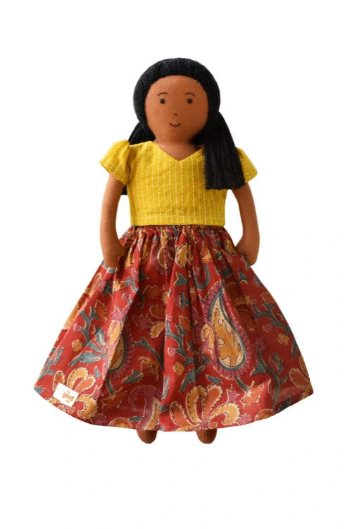 The Good Doll Nilah'S Elder Sister Malai 12 Inch Girl Doll Classic Skirt Blouse Set