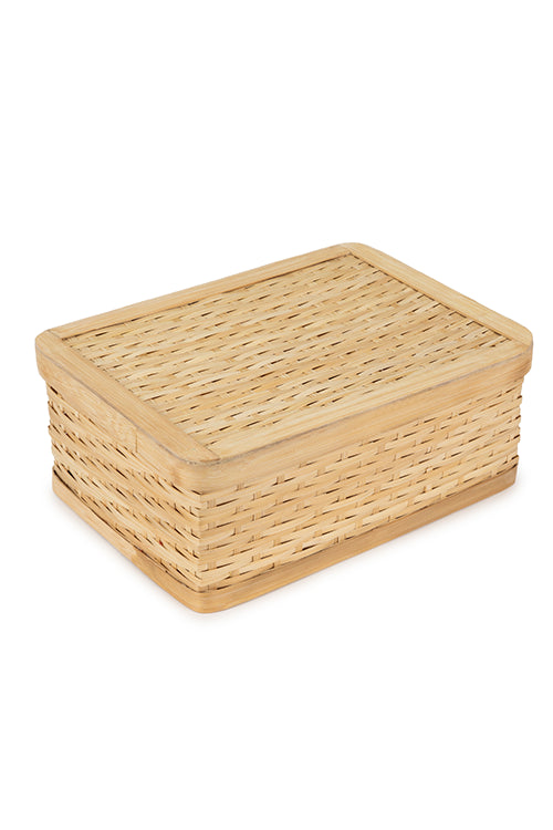 Greenkraftsora Handcrafted Bamboo Rectangular Box - Set Of 3