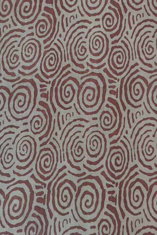 Creative Bee 'MYRON' Natural Dye Block Print Cotton Fabric