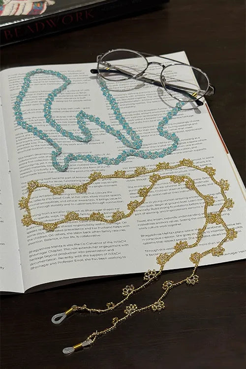 Antarang- Swarn & Neelshwet Chashma Dori- Ekdhara & Pushpakriti -Set Of 2