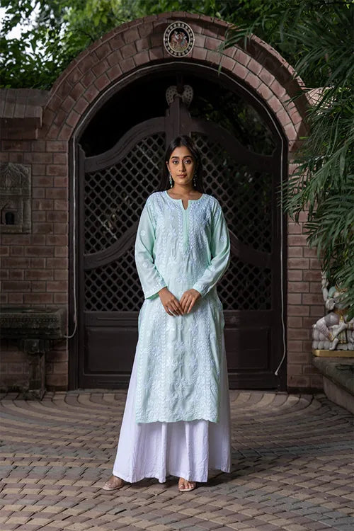 Craftroots Modal Chikankari Kurta