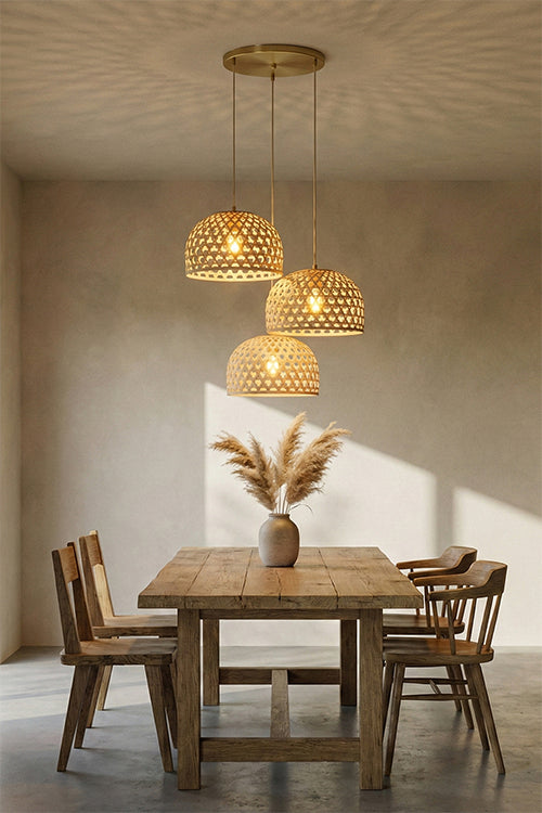 Greenkraft Elara Handcrafted Bamboo Lampshade