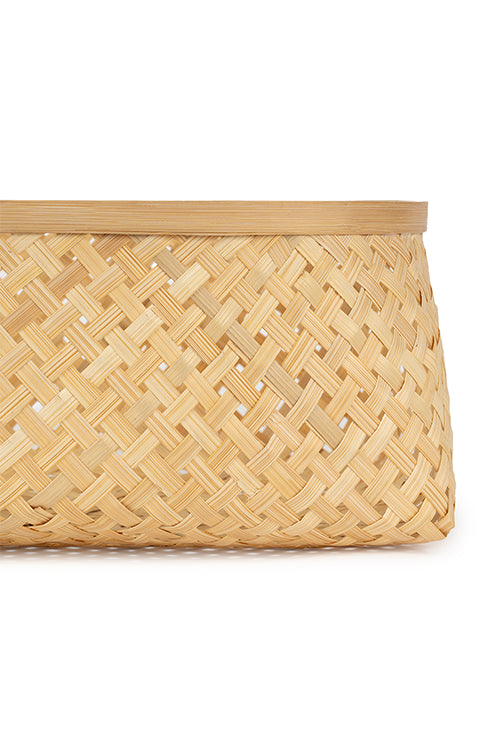 Greenkraftelia Handcrafted Bamboo Basket - Setr Of 2
