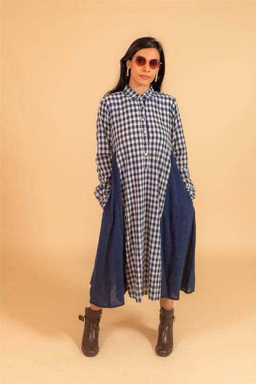 Moralfibre Side Kali Long Shirt Dress From "Shapes Collection"