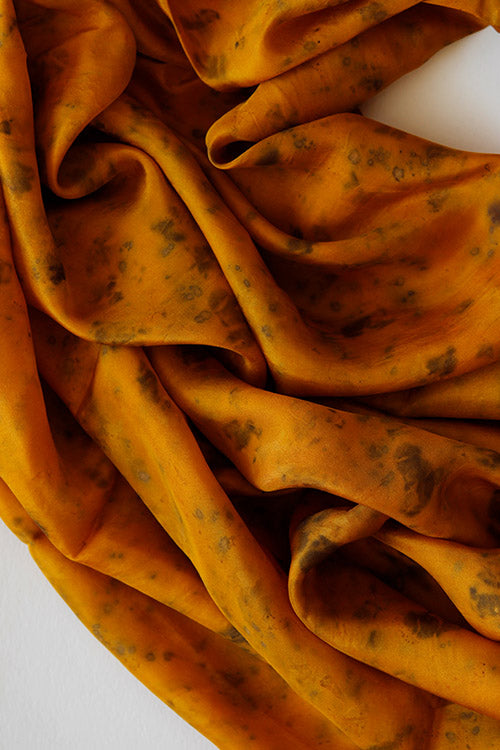Mulya "MATI" Eco Printed Habutai Silk Yardage