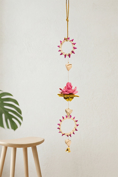 Greenkraft Pankhuri Handcrafted Palm Leaf Hanging - Set Of 4