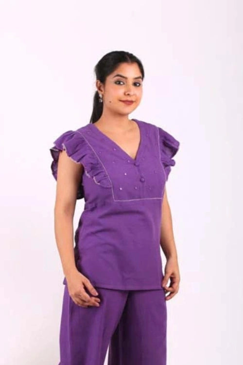 Urmul Desert Crafts-"KESAR KISSES"  Handloom Top