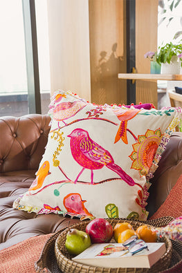 Onset Homes Bird Of Paradise Cushion Cover-Fuchsia-20X20