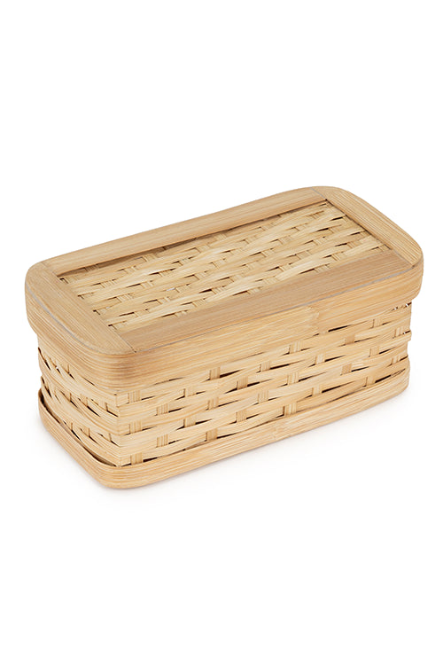 Greenkraftsora Handcrafted Bamboo Rectangular Box - Set Of 3